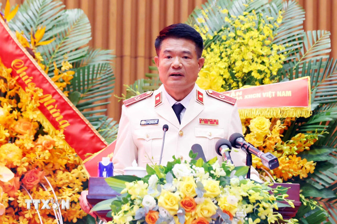 Hình ảnh 2 Viện trưởng Viện Kiểm sát Nhân dân Tối cao Nguyễn Huy Tiến phát biểu. (Ảnh: Phạm Kiên/TTXVN)