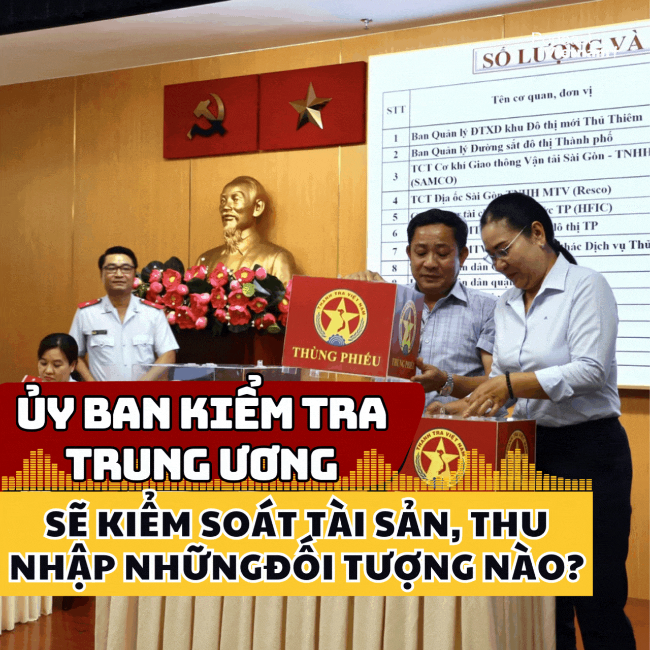Ủy ban Kiểm tra Trung ương sẽ kiểm soát tài sản, thu nhập của những đối tượng nào?