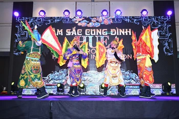 Nhã nhạc cung đình Huế được trình diễn tại sự kiện. (Ảnh: Cục Du lịch Quốc gia)