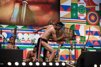 Lan tỏa giá trị truyền thống đồng bào các dân tộc tại Ngày hội Di sản văn hóa. (Ảnh minh họa: CTV/Vietnam+)