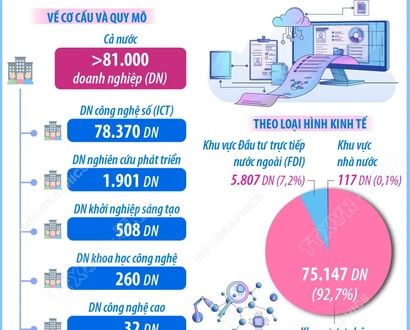 Doanh nghiệp công nghệ số giữ vai trò chủ lực trong hệ sinh thái đổi mới..