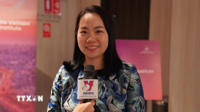 Tiến sỹ Lê Thu Hường, Chủ tịch Ban Cố vấn Viện Chính sách Việt Nam-Australia. (Ảnh: Lê Đạt/TTXVN)
