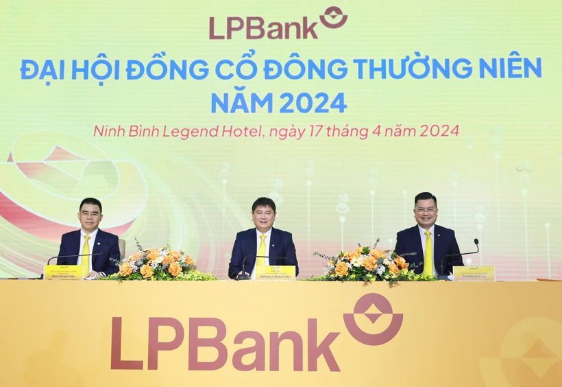 LPBank đặt mục tiêu lợi nhuận trước thuế năm 2024 đạt mức 10.500 tỷ đồng, tăng gần 50% so với năm 2023. (Ảnh: Vietnam+)