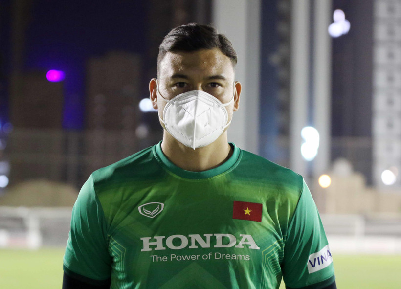 Thủ môn Đặng Văn Lâm trở lại đội tuyển Việt Nam sau gần hai năm. (Ảnh: VFF) 