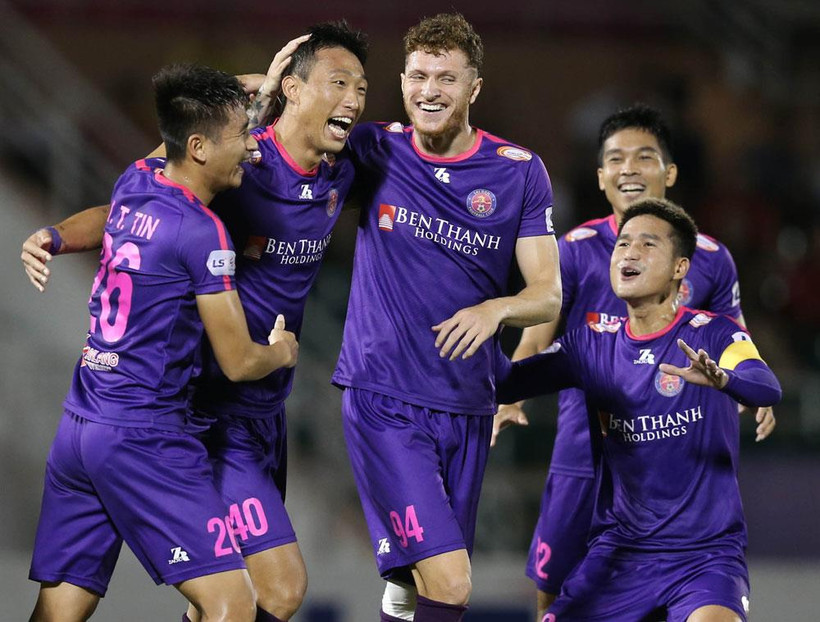 Sài Gòn bị Quảng Nam cầm hòa 3-3 dù được đánh giá cao hơn ở vòng 11 V-League 2020 chiều 24/7. (Ảnh: VPF) 