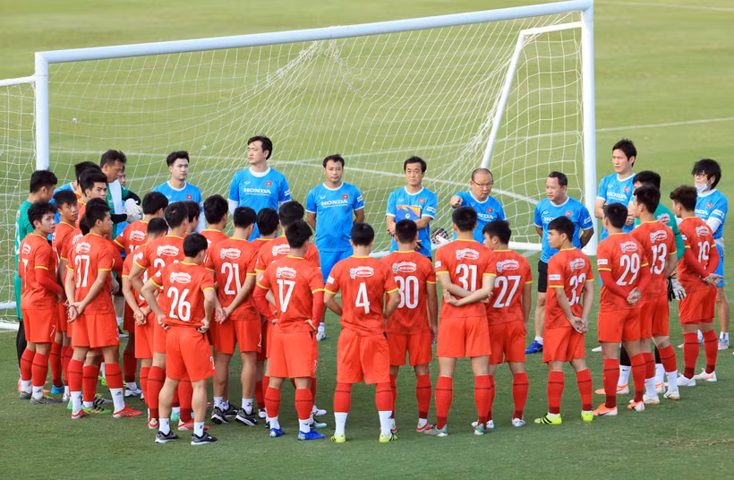 Đội tuyển Việt Nam đặt mục tiêu vô địch AFF Cup 2022. (Ảnh: VFF)