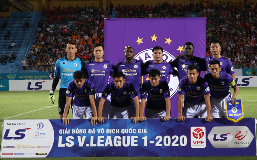 Hà Nội FC khủng hoảng về nhân sự với nhiều trường hợp chấn thương của các trụ cột. (Ảnh: Phúc Tá/Vietnam+) 