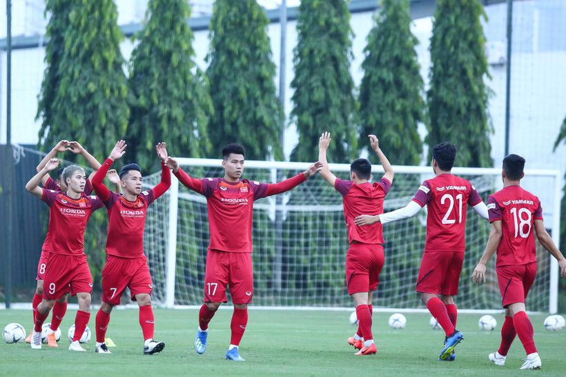 Tuyển Việt Nam hoãn tập trung vào tháng Tám này do lịch thi đấu vòng loại World Cup 2022 thay đổi. (Ảnh: Nguyên An/Vietnam+) 