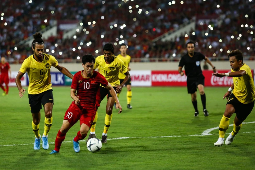Trận Việt Nam-Malaysia ngày 31/3 tại vòng loại World Cup 2022 có nguy cơ lớn bị hoãn lại. (Ảnh: Nguyên An/Vietnam+)