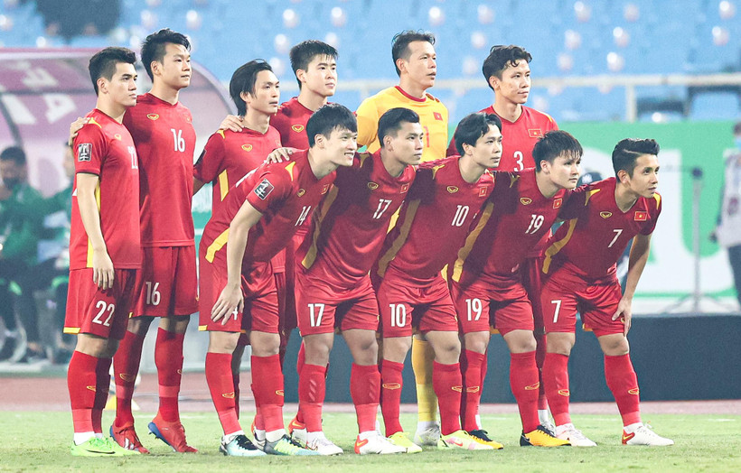 Đội tuyển Việt Nam tới AFF Cup 2020 với những cầu thủ nòng cốt vừa dự vòng loại thứ ba World Cup 2022. (Ảnh: PV/Vietnam+)