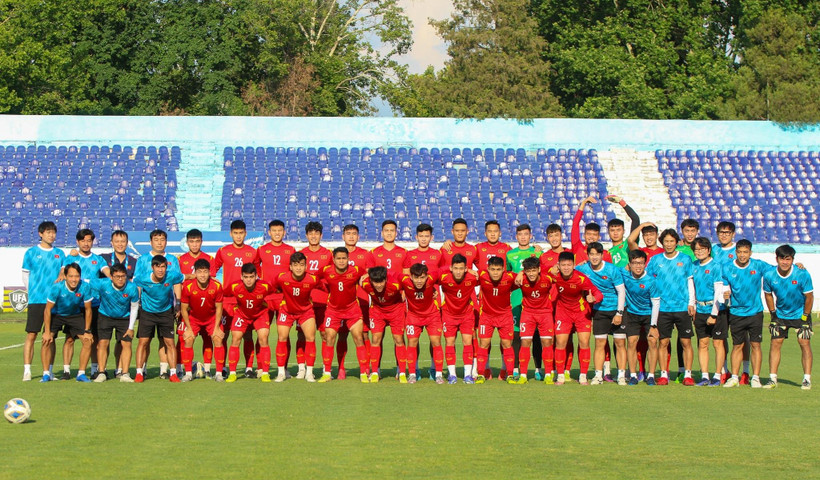 Dàn cầu thủ U23 Việt Nam hứa hẹn phát triển hơn nữa sau Vòng chung kết U23 châu Á 2022. (Ảnh: VFF) 