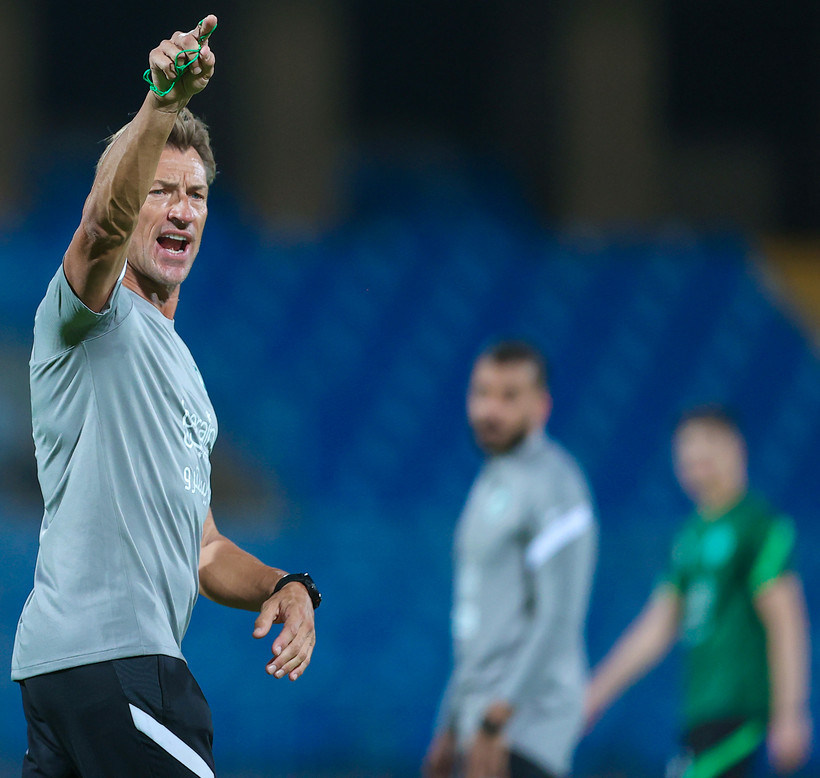 Huấn luyện viên Herve Renard của đội tuyển Saudi Arabia tự tin giành điểm tại Mỹ Đình. (Ảnh: SAFF) 