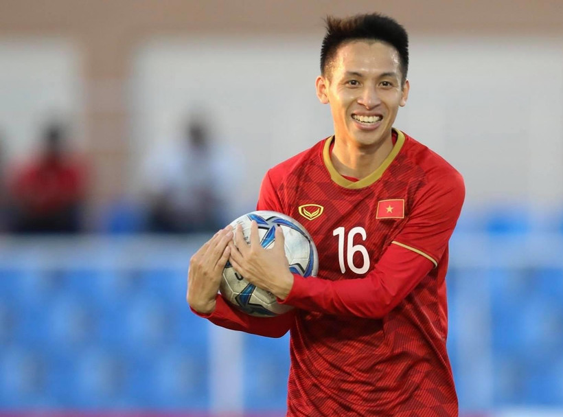 Tiền vệ Hùng Dũng lần thứ hai dự SEA Games cùng U23 Việt Nam. (Ảnh: PV/Vietnam+) 