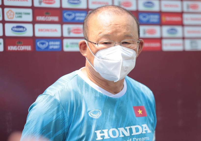 Huấn luyện viên Park Hang-seo không ngại đối thủ U23 Indonesia ở trận mở màn vòng bảng SEA Games 31. (Ảnh: PV/Vietnam+) 