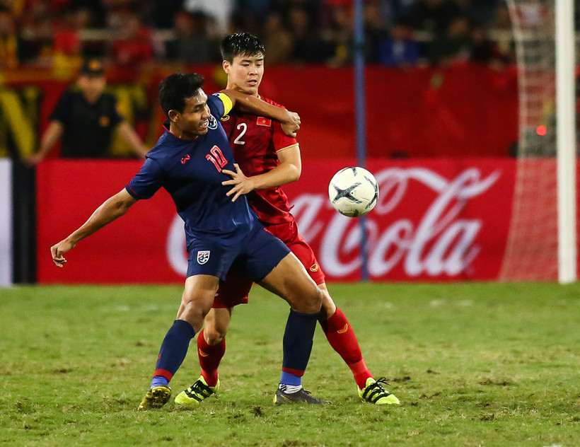 Đội tuyển Thái Lan tự tin vào tới bán kết AFF Cup 2020 để gặp Việt Nam hoặc Malaysia. (Ảnh: Hiển Nguyễn/Vietnam+) 