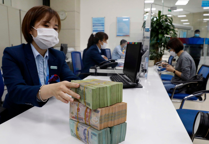 Lãi suất liên ngân hàng tăng mạnh. (Ảnh: PV/Vietnam+)