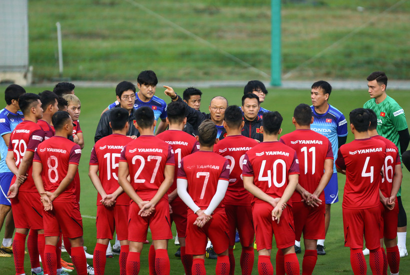 Huấn luyện viên Park Hang-seo gọi 28 cầu thủ lên tuyển U22 Việt Nam cho đợt tập trung vào đầu tháng Bảy tới. (Ảnh: Nguyên An/Vietnam+)