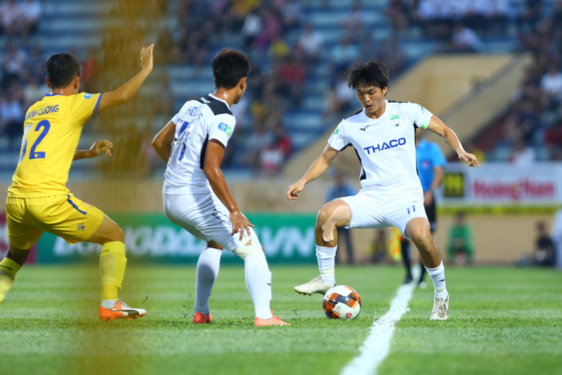 Hoàng Anh Gia Lai nhiều khả năng rơi vào nhóm 6 đội cuối bảng xếp hạng sau giai đoạn một V-League 2020. (Ảnh: Hiển Nguyễn/Vietnam+) 