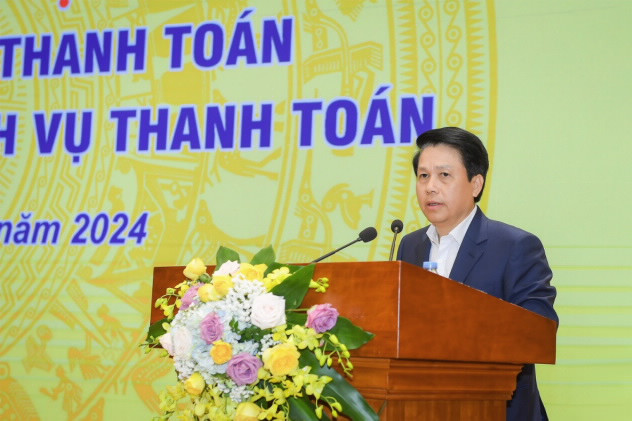 Phó Thống đốc Phạm Tiến Dũng phát biểu tại Hội nghị. (Ảnh: PV/Vietnam+)