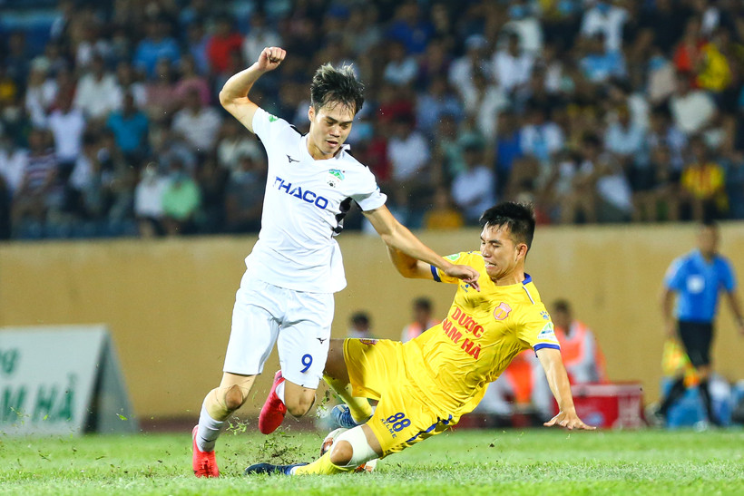 V-League 2020 ngày một hấp dẫn khi chỉ sắp kết thúc giai đoạn một. (Ảnh: Nguyên An/Vietnam+) 