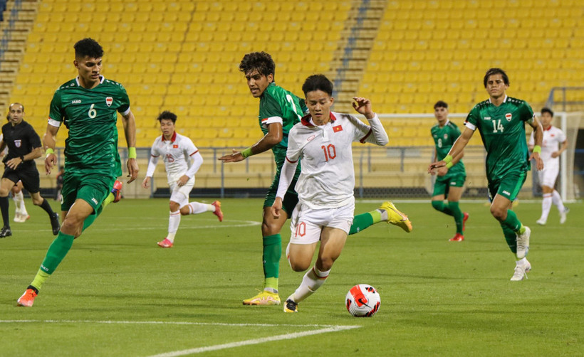 U23 Việt Nam thua đậm 0-3 ở trận đấu chính thức đầu tiên dưới thời huấn luyện viên Philippe Troussier. (Ảnh: VFF) 