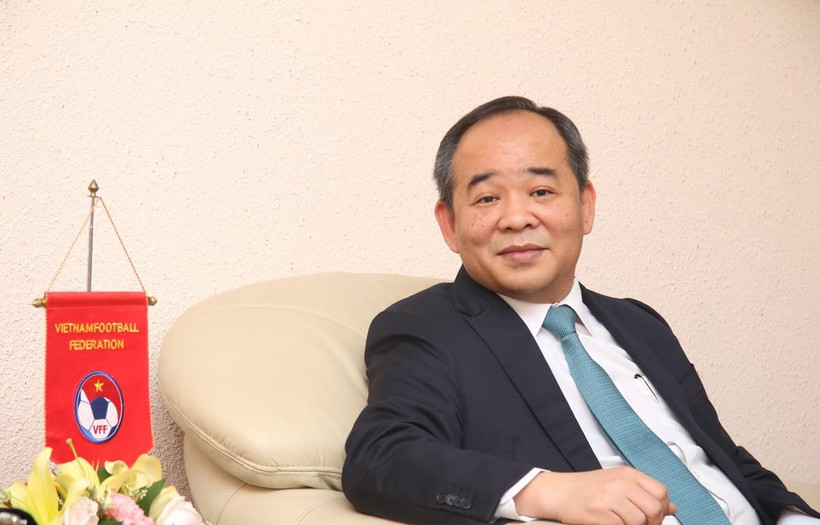 Chủ tịch Liên đoàn bóng đá Việt Nam, ông Lê Khánh Hải. (Ảnh: VFF) 