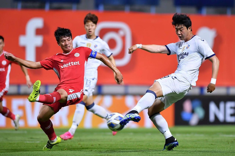 Viettel thua đáng tiếc 0-1 trước Ulsan Hyundai ở ngày ra quân tại AFC Champions League. (Ảnh: Viettel FC) 