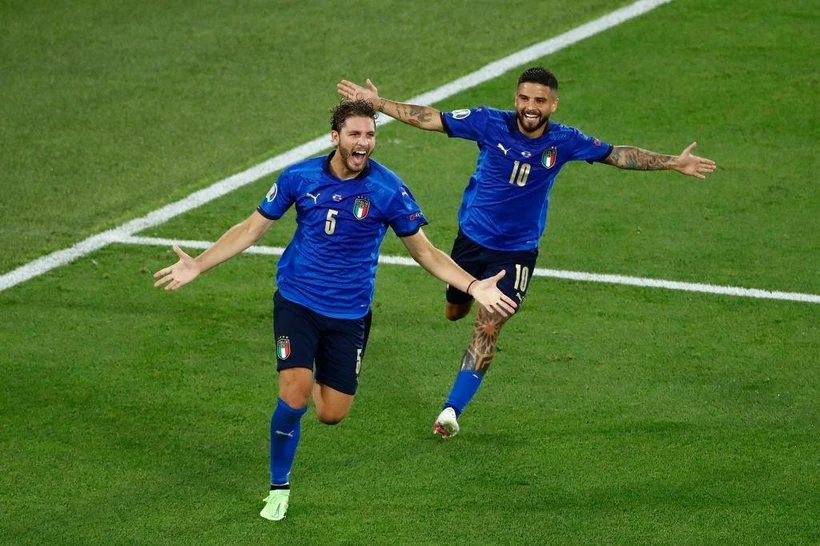 Đội tuyển Italya đang trình diễn lối chơi đẹp mắt, giàu sức sống ở EURO 2020. (Ảnh: Getty Images) 