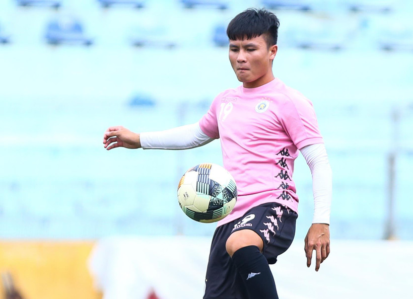 Quang Hải chấn thương dù mới tỏa sáng ở cúp Quốc gia 2020 cách đây chưa lâu. (Ảnh Hiển Nguyễn/Vietnam+) 