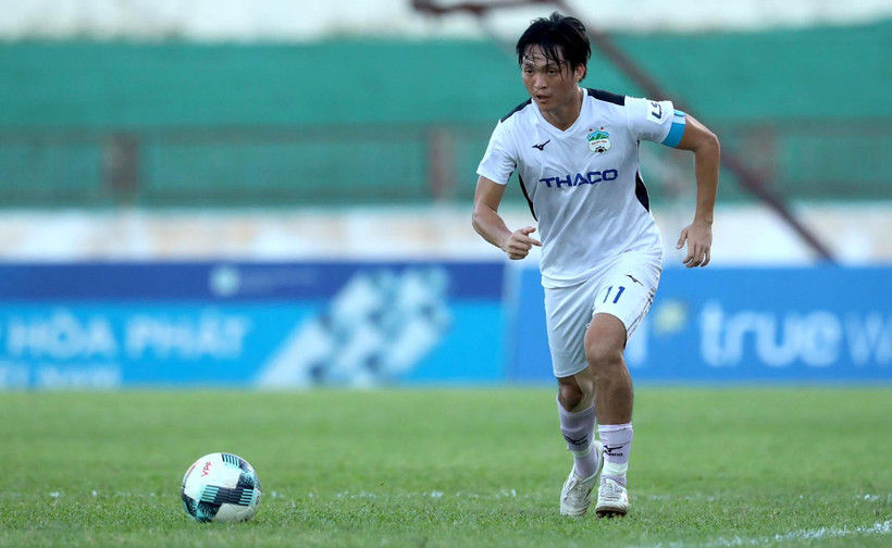 Hoàng Anh Gia Lai đứng trước nguy cơ bị văng khỏi nhóm 8 đội dẫn đầu sau giai đoạn một. (Ảnh: Kim Chi/Vietnam+) 