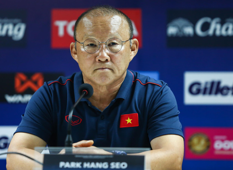 HLV Park Hang-seo sẽ chỉ đạo trực tiếp U22 Việt Nam thi đấu giao hữu với U22 Trung Quốc lúc 17 giờ chiều 8/9. (Ảnh: Nguyên An)