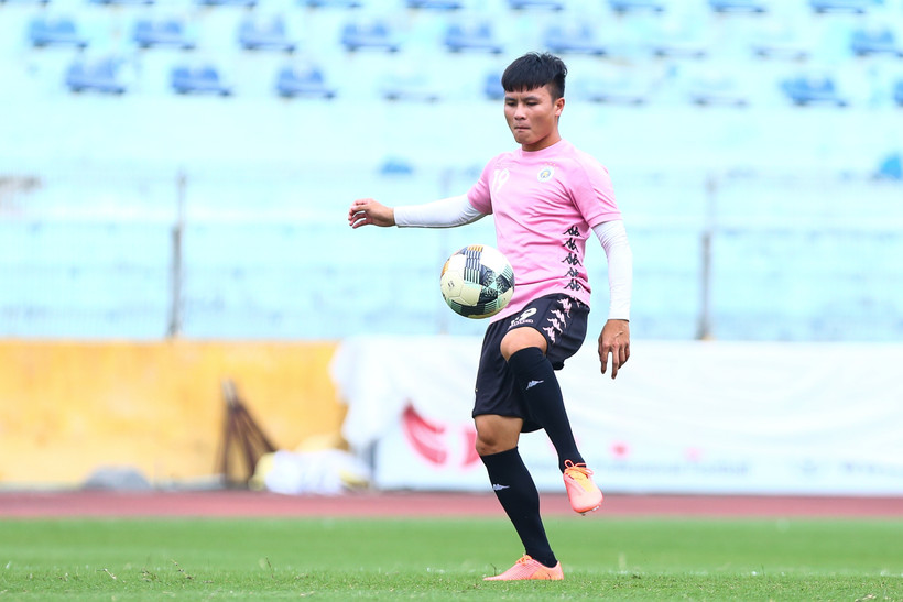 Quang Hải trở lại là cứu cánh không thể tốt hơn cho Hà Nội FC trong cơn khủng hoảng đội hình. (Ảnh: Nguyên An/Vietnam+) 