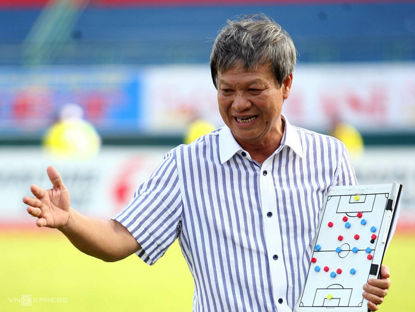 Huấn luyện viên Lê Thủy Hải nổi tiếng với những phát biểu thẳng thắn. (Ảnh: VnExpress) 