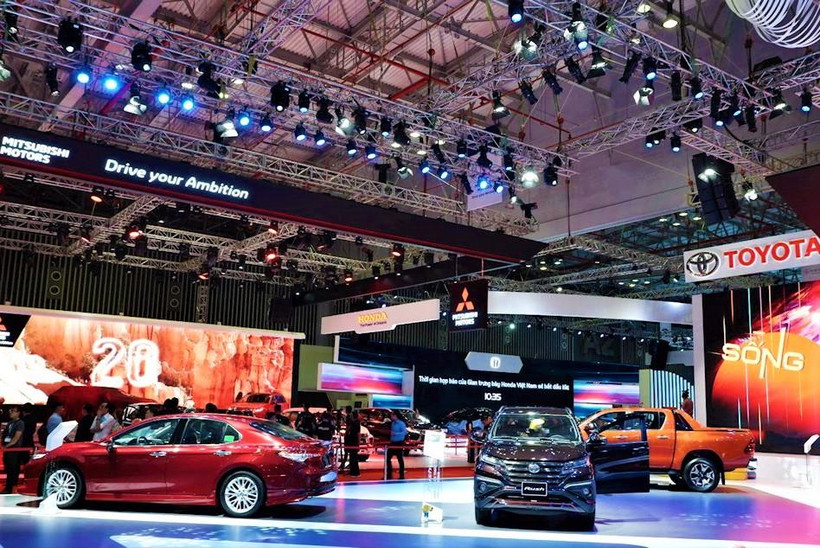 Toàn cảnh Triển lãm ô tô Vietnam Motor Show 2019. (Ảnh: PV/Vietnam+)
