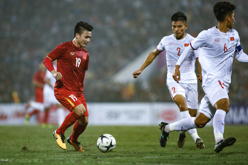 Toàn bộ thành viên đội tuyển Việt Nam sẽ được tiêm vaccine COVID-19 để chuẩn bị cho vòng loại World Cup 2022. (Ảnh: Hiển Nguyễn/Vietnam+) 