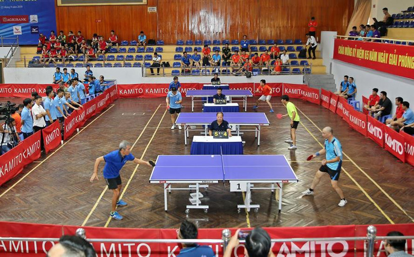 Hình ảnh Giải bóng bàn cúp Hội Nhà báo Việt Nam lần thứ XIII - năm 2019. (Ảnh: BTC) 