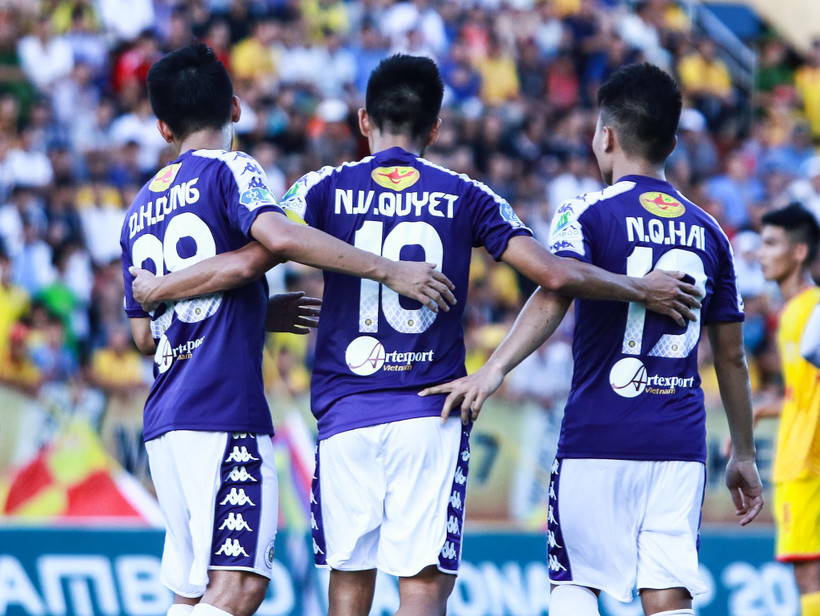 Hà Nội FC giành tới 5 chức vô địch V-League nhưng chưa một lần lên ngôi ở sân chơi Cúp Quốc gia. (Ảnh: Nguyên An)