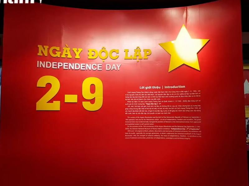 Cuộc trưng bày chuyên đề "Ngày Độc lập 2/9" tại Bảo tàng Lịch Sử Việt Nam (Nguồn: Vietnam+)