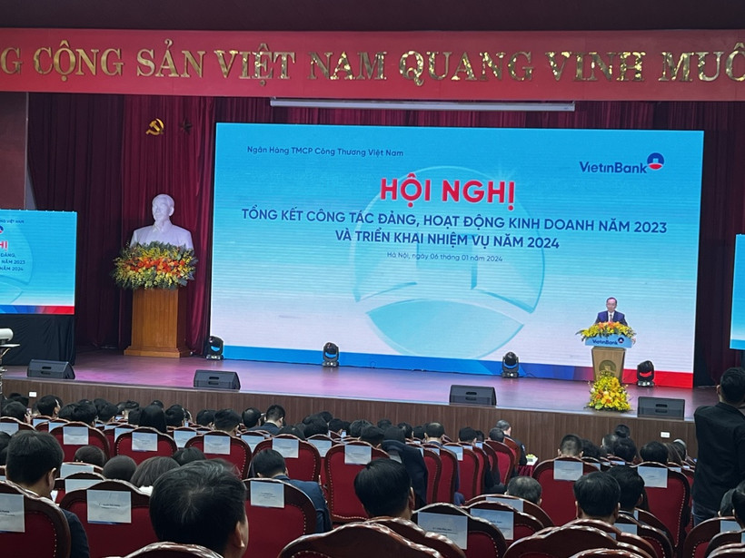 Phó Thống đốc Đào Minh Tú phát biểu tại hội nghị. (Ảnh: PV/Vietnam+)