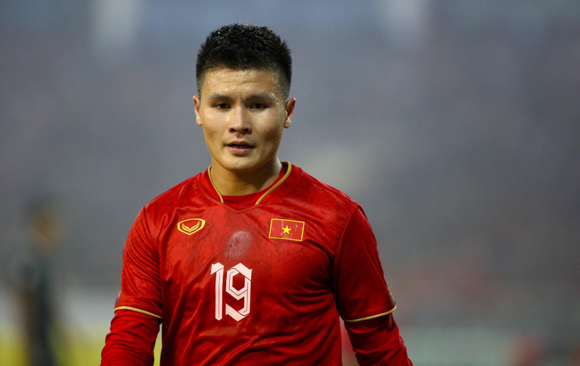 Quang Hải đang không được thi đấu tại Pháp kể từ sau khi trở về từ AFF Cup 2022. (Ảnh: PV/Vietnam+) 