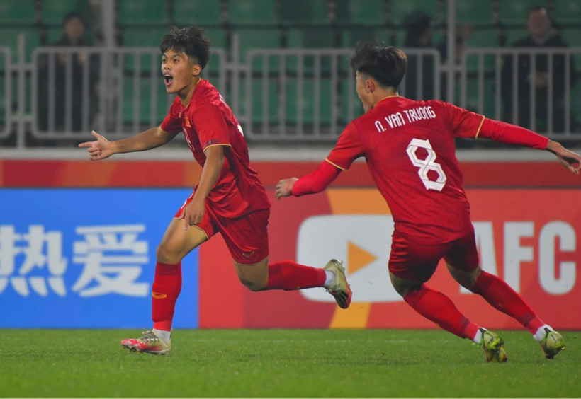 U20 Việt Nam thắng 2-1 trước U20 Qatar. (Ảnh: AFC)