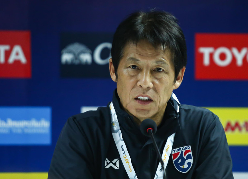 Huấn luyện viên Akira Nishino tự tin giúp tuyển Thái Lan đánh bại Việt Nam ở trận đấu tới. (Ảnh: Nguyên An)