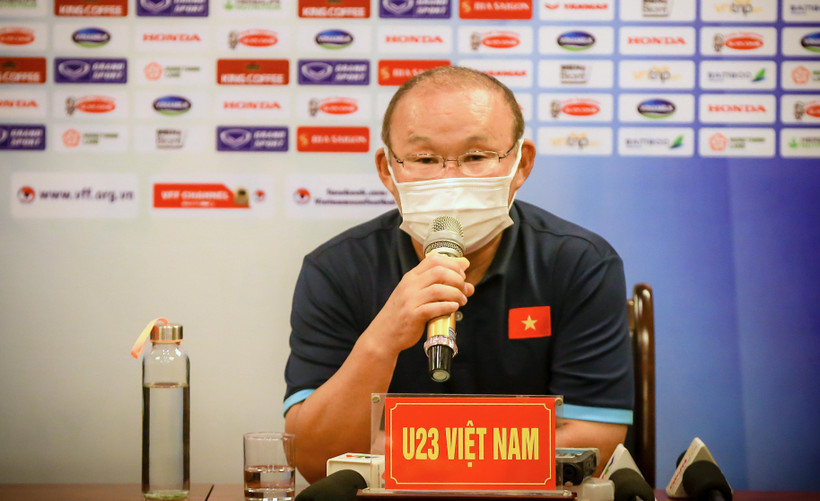 Huấn luyện viên Park Hang-seo cho biết U23 Việt Nam cần thêm thời gian để hoàn thiện đội hình cho SEA Games 31. (Ảnh: PV/Vietnam+) 