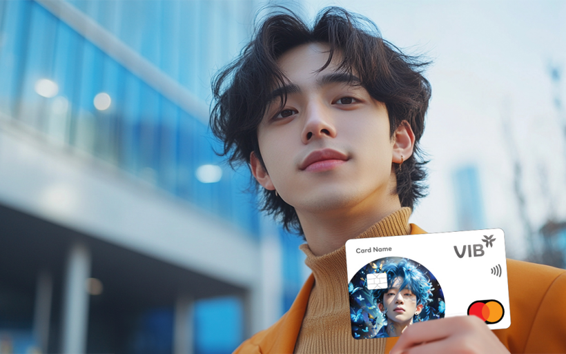Tính năng cá nhân hóa thiết kế giúp khách hàng dễ dàng tạo dấu ấn riêng của mình trên thẻ tín dụng. (Ảnh: Vietnam+)