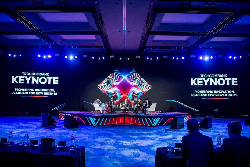 Techcombank Keynote: Đánh dấu kỷ nguyên ngân hàng thế hệ mới trên nền tảng AI. (Ảnh: Vietnam+)