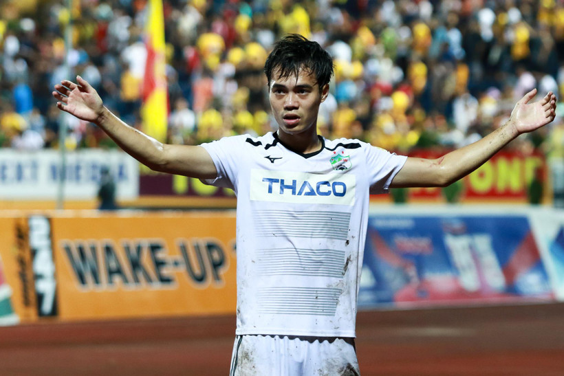 Tiền đạo Văn Toàn góp công lớn giúp Hoàng Anh Gia Lai chiến thắng ở vòng 1 V-League 2020. (Ảnh: Nguyên An/Vietnam+)