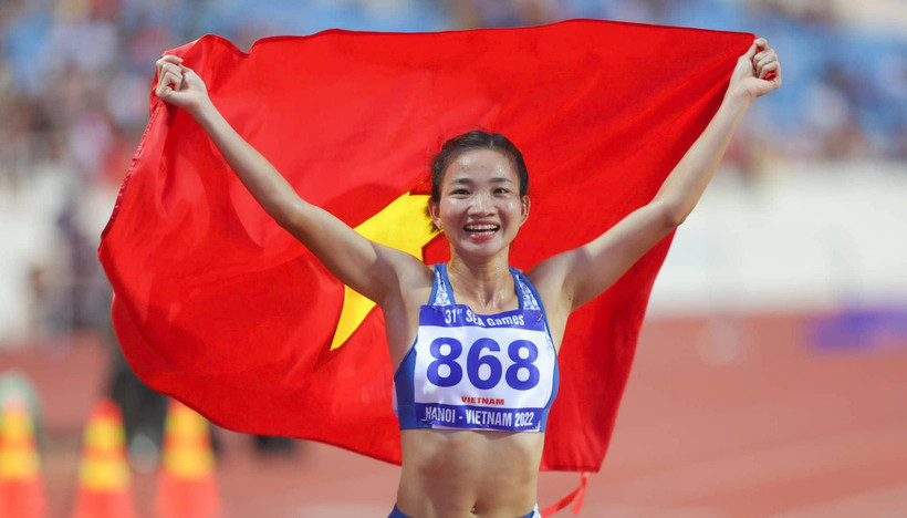 Thể thao Việt Nam đứng đầu bảng tổng sắp huy chương tại SEA Games 31. (Ảnh: Hải An/Vietnam+) 