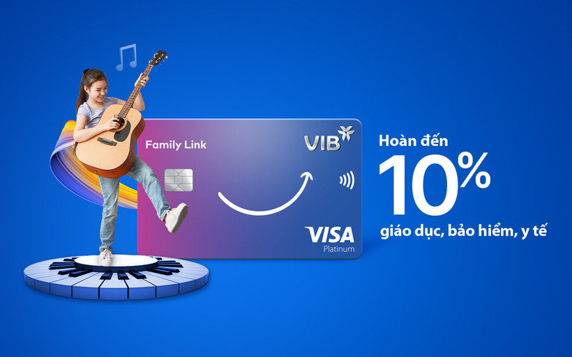 Ba điểm thay đổi của dòng thẻ VIB Family Link. (Ảnh: Vietnam+)