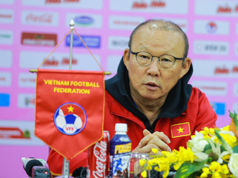 HLV Park Hang-seo cho rằng không thể ngay lập tức cải thiện, giúp đội tuyển Việt Nam mạnh lên và có kết quả tốt. (Ảnh: PV/Vietnam+) 