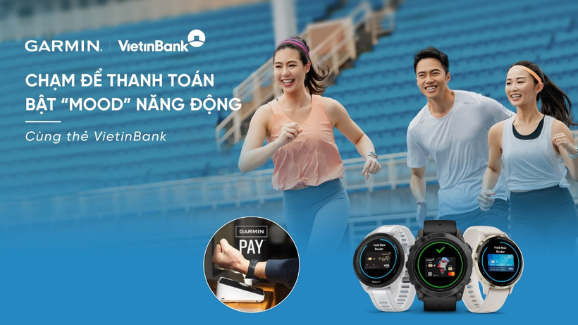 VietinBank mang trải nghiệm thanh toán một chạm Garmin Pay đến chủ thẻ. (Ảnh: Vietnam+)